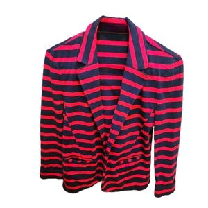 Blazer, Woman Small, Express, Red and Navy Blue